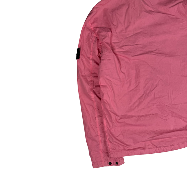 Stone Island 2020 Pink Zipped Chest Pocket Lightly Insulated Overshirt - XL