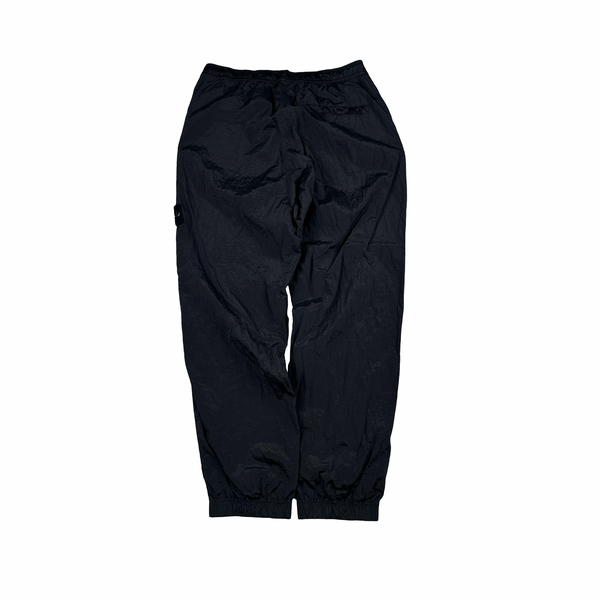 Stone Island 2023 Navy Blue Nylon Metal Econyl Trousers - 36"