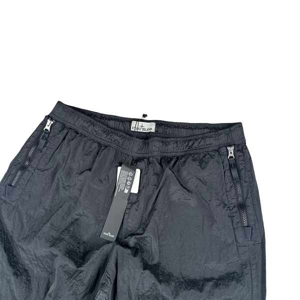 Stone Island 2023 Navy Blue Nylon Metal Econyl Trousers - 36"