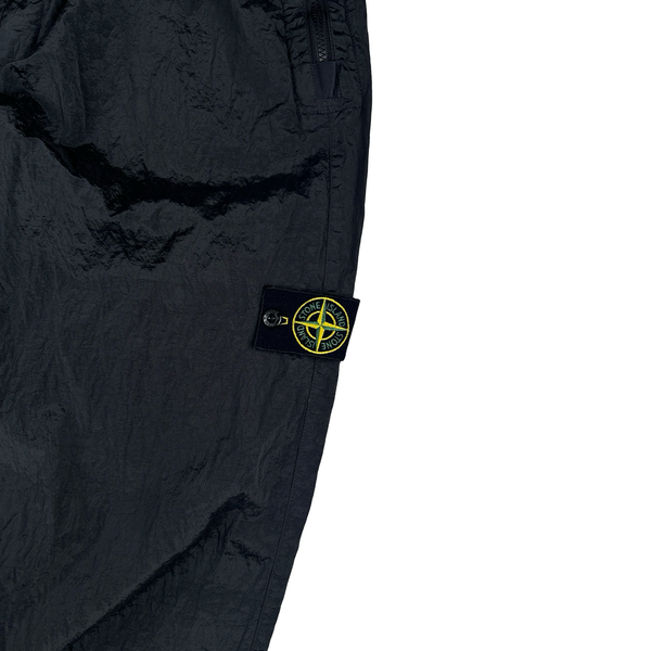 Stone Island 2023 Navy Blue Nylon Metal Econyl Trousers - 36"