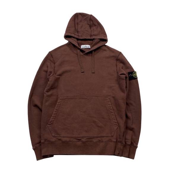 Stone Island 2021 Terracotta Pullover Cotton Hoodie - Large