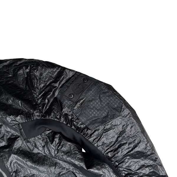 Stone Island Black Shadow Project Dual Grid Nylon Parka - Large