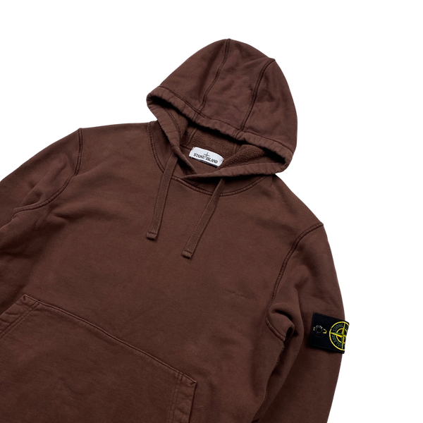 Stone Island 2021 Terracotta Pullover Cotton Hoodie - Large