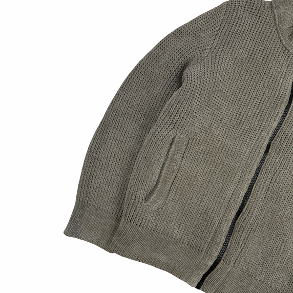 Stone Island Beige/Orange President Knit Down Bomber Jacket - XXL