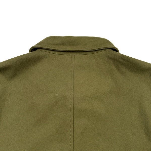 Stone Island Ghost 2024 Army Green Wool Blend Lined Overshirt - XXL