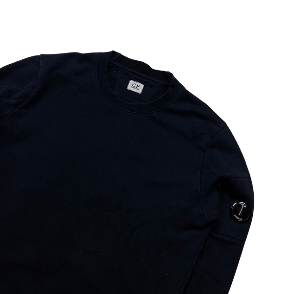 CP Company Black Cotton Crewneck Jumper - Small