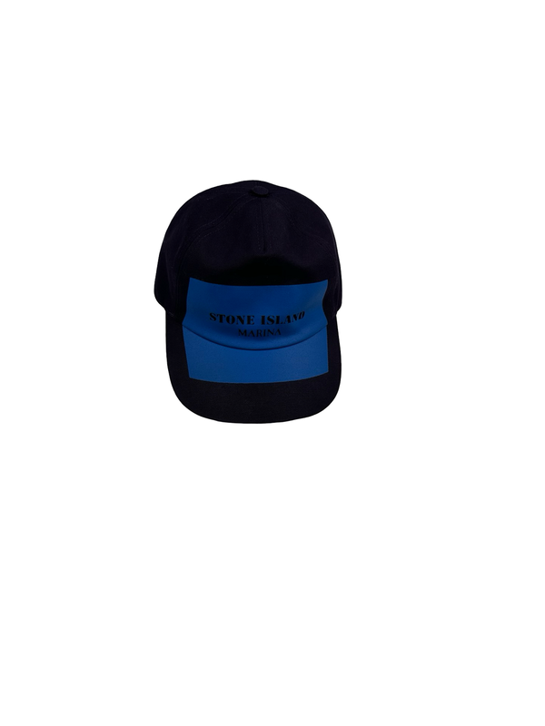Stone Island Blue Marina  Spellout Cap - Large