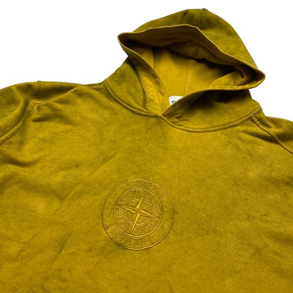 Stone Island x Supreme 2019 Dust Treatment Hoodie - XL