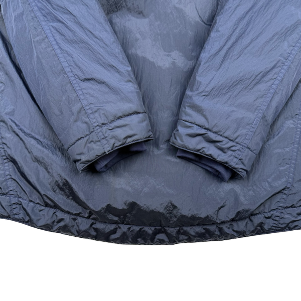 Stone Island x Nike Blue Mussola Gommata Nylon Metal Jacket - Small