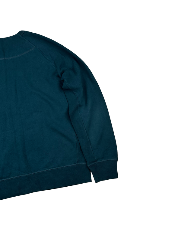 CP Company Blue Spellout Comic And Cars Graphic Crewneck Sweatshirt - Large