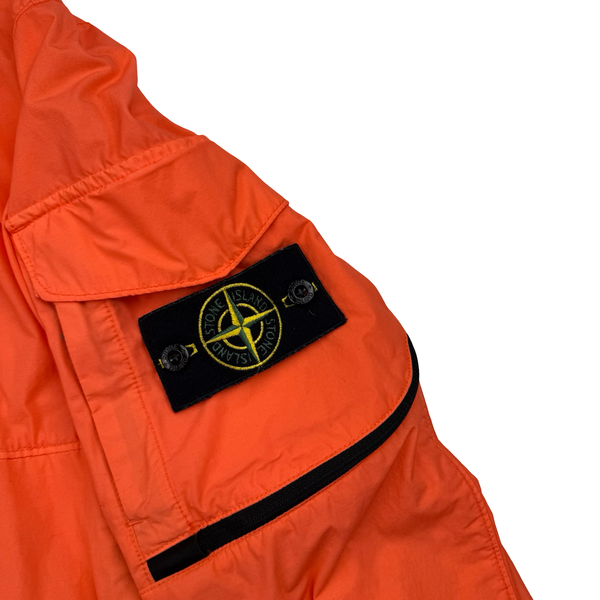 Stone Island 2022 Coral Naslan Light Watro TC Hooded Jacket - Large