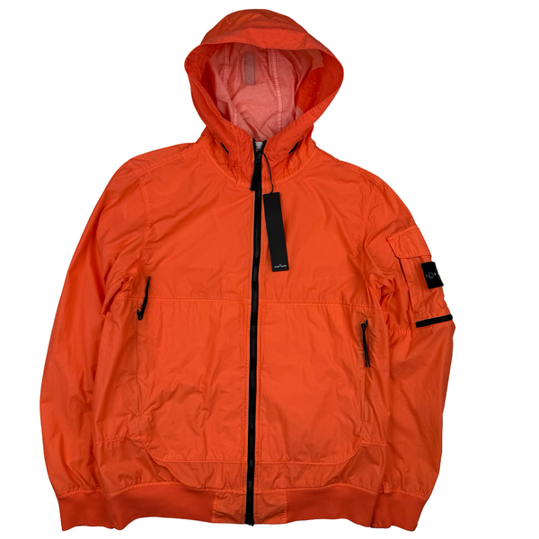 Stone Island 2022 Coral Naslan Light Watro TC Hooded Jacket - Large