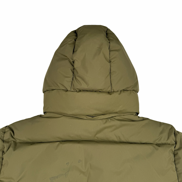 Carhartt Khaki Milter Quilted Hooded Puffer Jacket - Medium