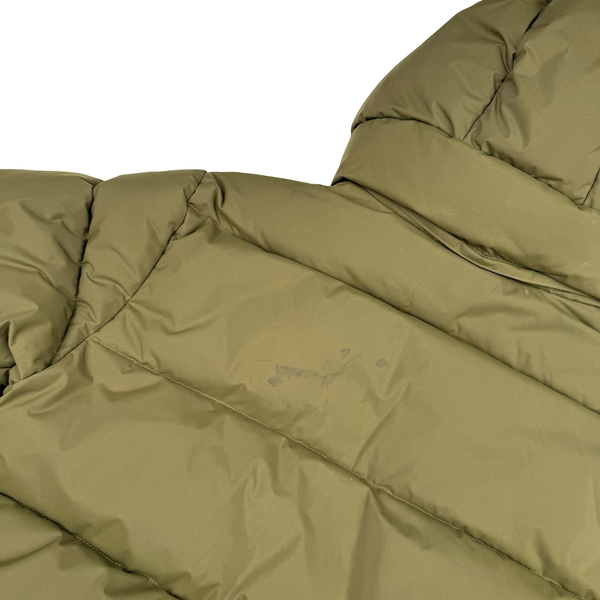 Carhartt Khaki Milter Quilted Hooded Puffer Jacket - Medium