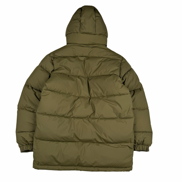 Carhartt Khaki Milter Quilted Hooded Puffer Jacket - Medium