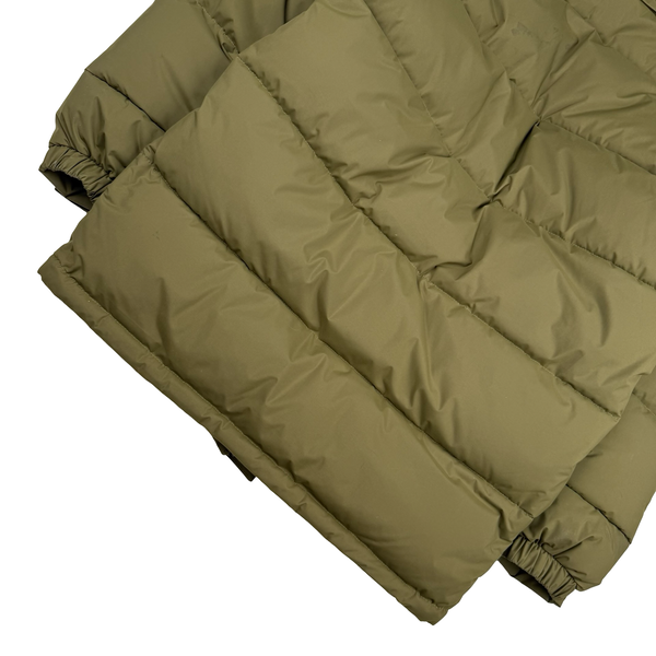 Carhartt Khaki Milter Quilted Hooded Puffer Jacket - Medium
