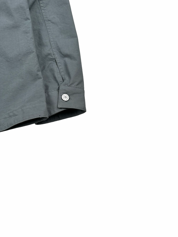 Stone Island 2024 Grey Cotton Ripstop Overshirt - XL