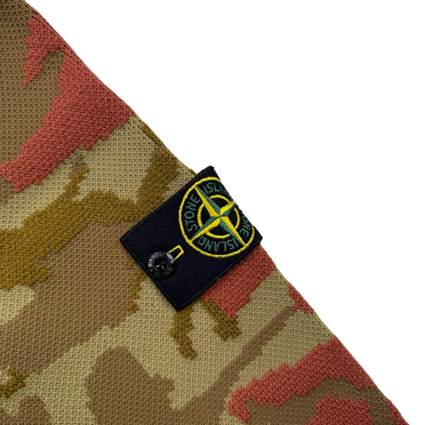 Stone Island 2022 Heritage Camo Crewneck Wool Knit Jumper - Medium