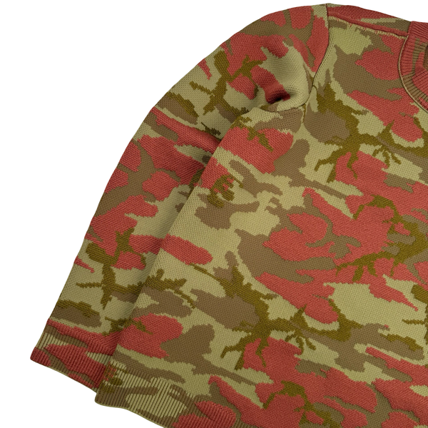 Stone Island 2022 Heritage Camo Crewneck Wool Knit Jumper - Medium