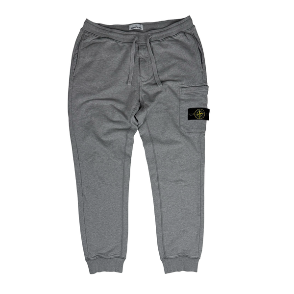 Stone Island Grey Cotton Jogging Bottoms - XL