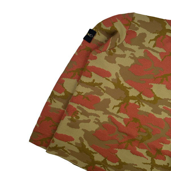Stone Island 2022 Heritage Camo Crewneck Wool Knit Jumper - Medium