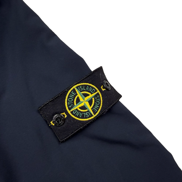 Stone Island 2016 Navy Fleece Lined Soft Shell Jacket - Large