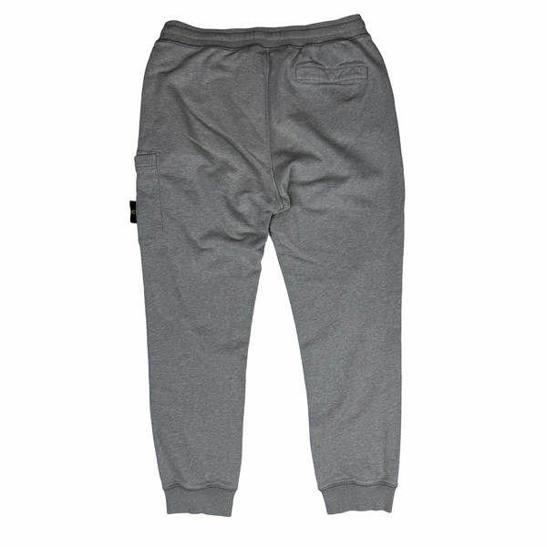 Stone Island Grey Cotton Jogging Bottoms - XL