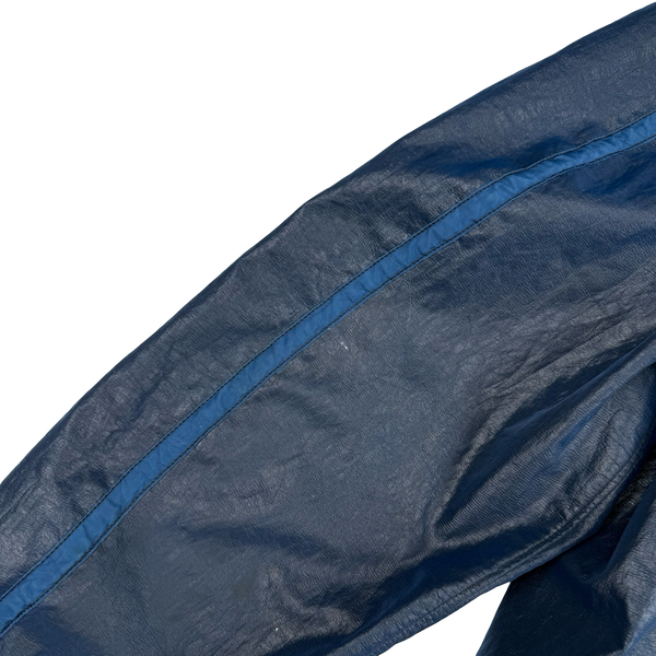 Stone Island 2001 Dark Blue Micro Felt Laminated Web Jacket - XXL