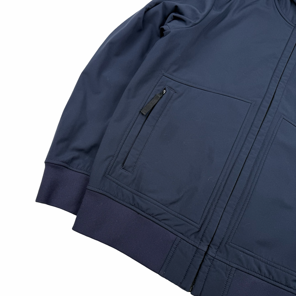 Stone Island 2016 Navy Fleece Lined Soft Shell Jacket - Large