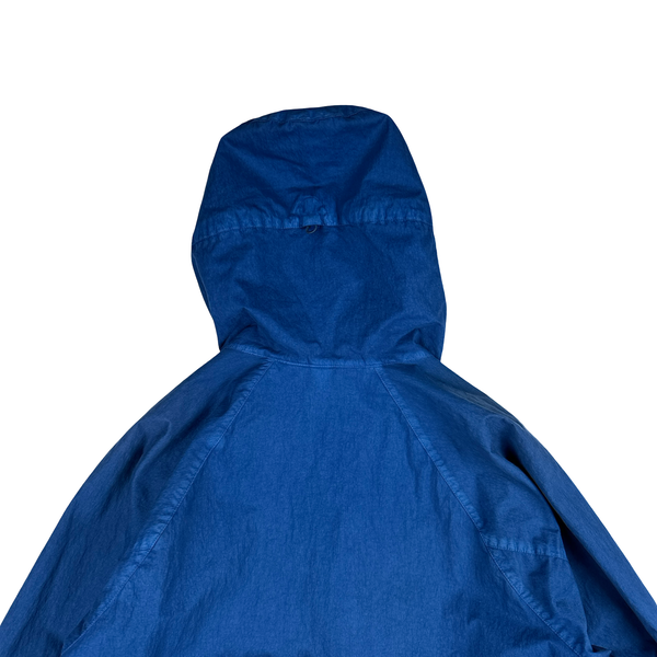 CP Company Blue 50 Fili Gum Lightweight Goggle Jacket - Large
