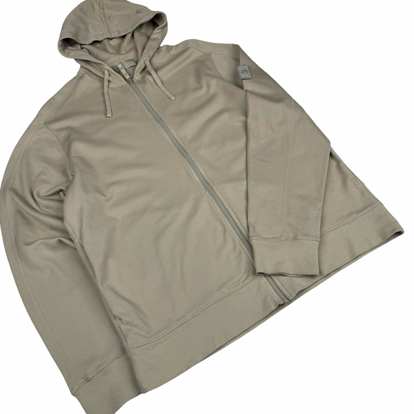 Stone Island 2024 Ghost Beige Cotton Zip Hoodie - XL