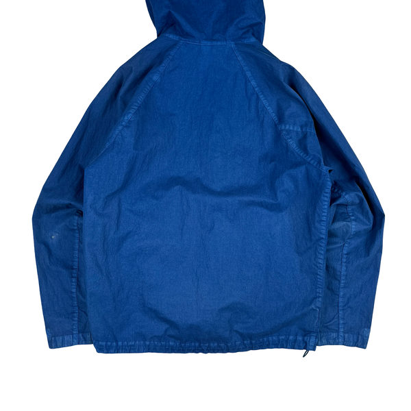 CP Company Blue 50 Fili Gum Lightweight Goggle Jacket - Large