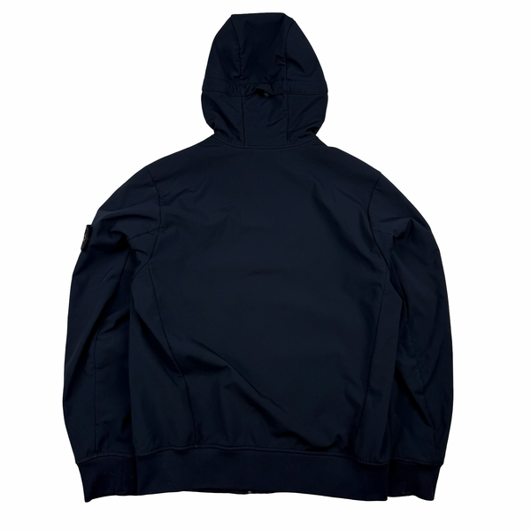 Stone Island 2016 Navy Fleece Lined Soft Shell Jacket - Large