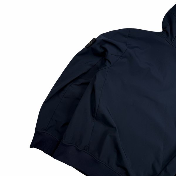 Stone Island 2016 Navy Fleece Lined Soft Shell Jacket - Large