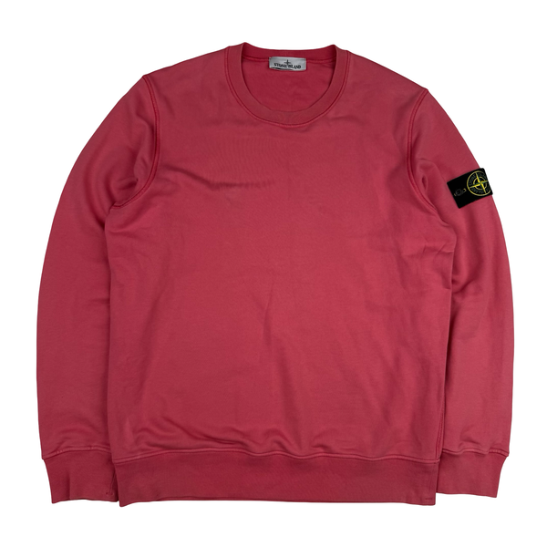 Stone Island 2023 Cerise Pink Crewneck Sweatshirt - Large