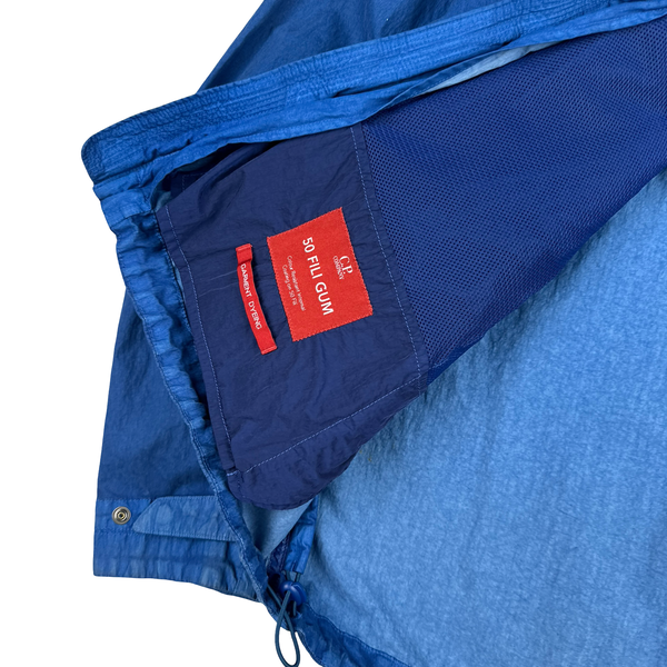 CP Company Blue 50 Fili Gum Lightweight Goggle Jacket - Large