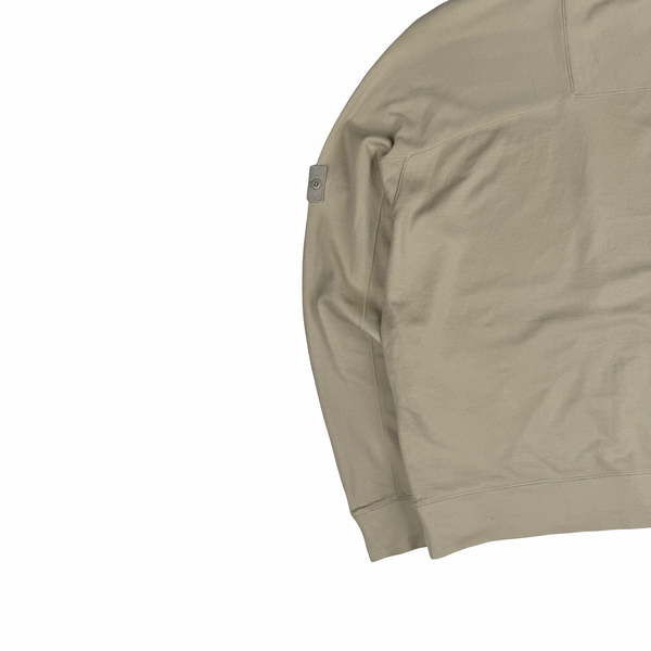 Stone Island 2024 Ghost Beige Cotton Zip Hoodie - XL