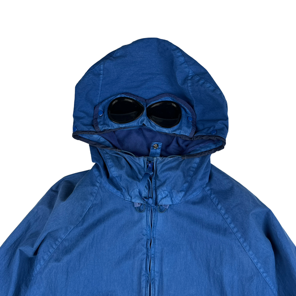 CP Company Blue 50 Fili Gum Lightweight Goggle Jacket - Large