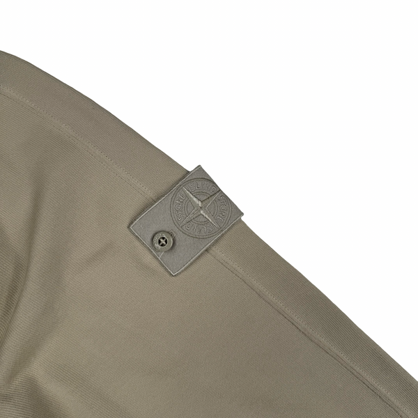 Stone Island 2024 Ghost Beige Cotton Zip Hoodie - XL
