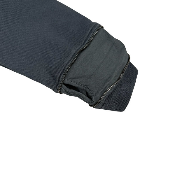 Stone Island 2013 Slate Shadow Project Zipped Detail Cotton Crew Neck Jumper - Large