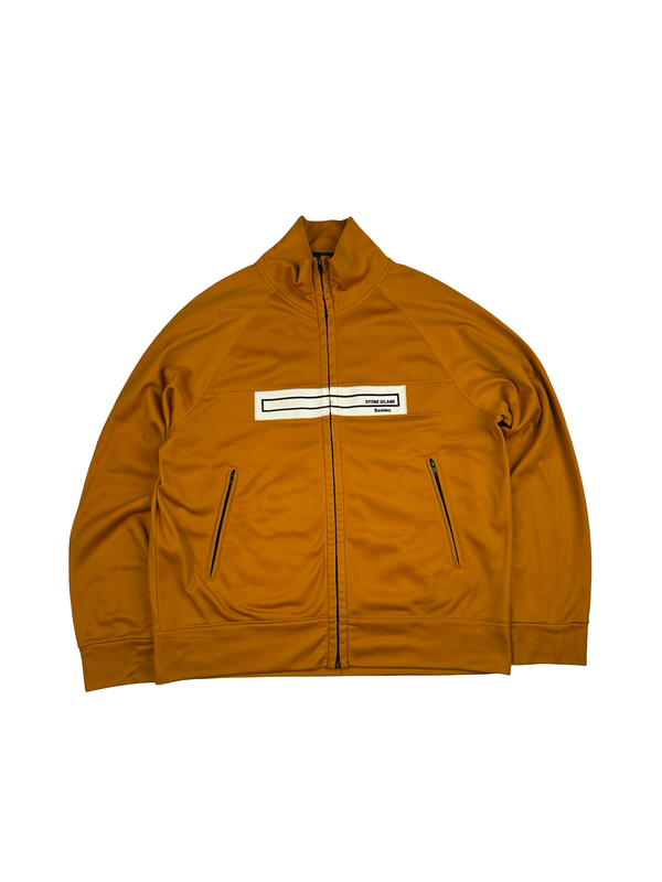 Stone Island 2003 Vintage Denims Orange Nylon Track Top - XL