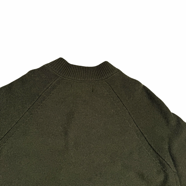 Stone Island 2016 Military Green Buttoned Wool Cardigan - Small