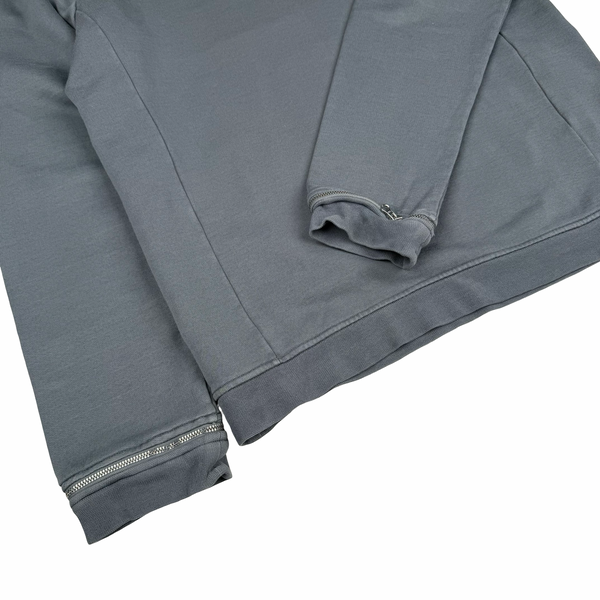 Stone Island 2013 Slate Shadow Project Zipped Detail Cotton Crew Neck Jumper - Large
