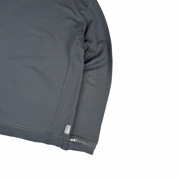 Stone Island 2013 Slate Shadow Project Zipped Detail Cotton Crew Neck Jumper - Large