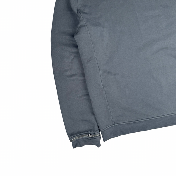 Stone Island 2013 Slate Shadow Project Zipped Detail Cotton Crew Neck Jumper - Large