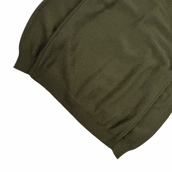 Stone Island 2016 Military Green Buttoned Wool Cardigan - Small