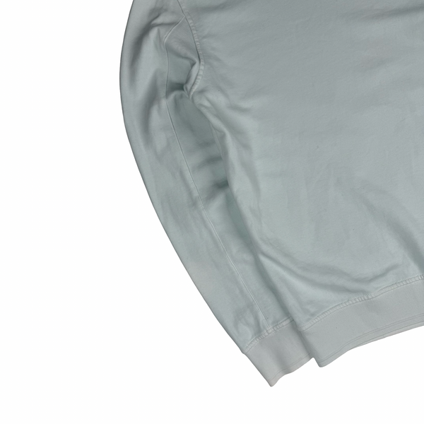 CP Company Baby Blue Cotton Lens Viewer Crewneck - Medium