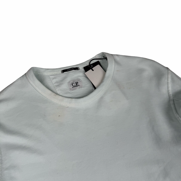 CP Company Baby Blue Cotton Lens Viewer Crewneck - Medium