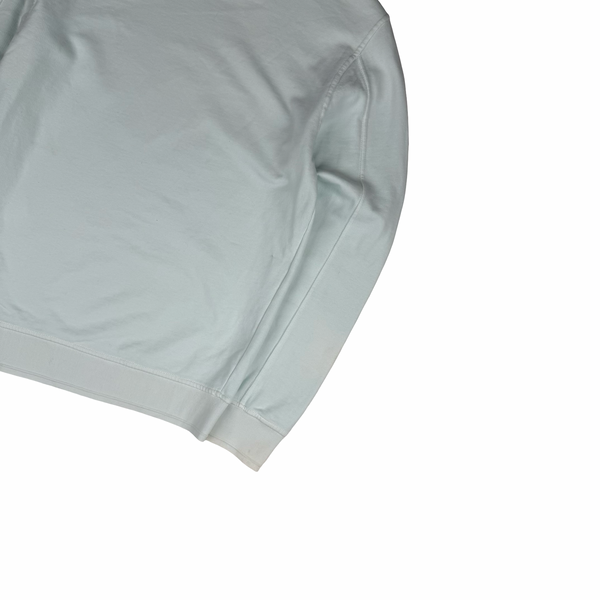 CP Company Baby Blue Cotton Lens Viewer Crewneck - Medium