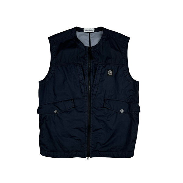 Stone Island 2018 Navy Membrena 3L TC Gilet - XL